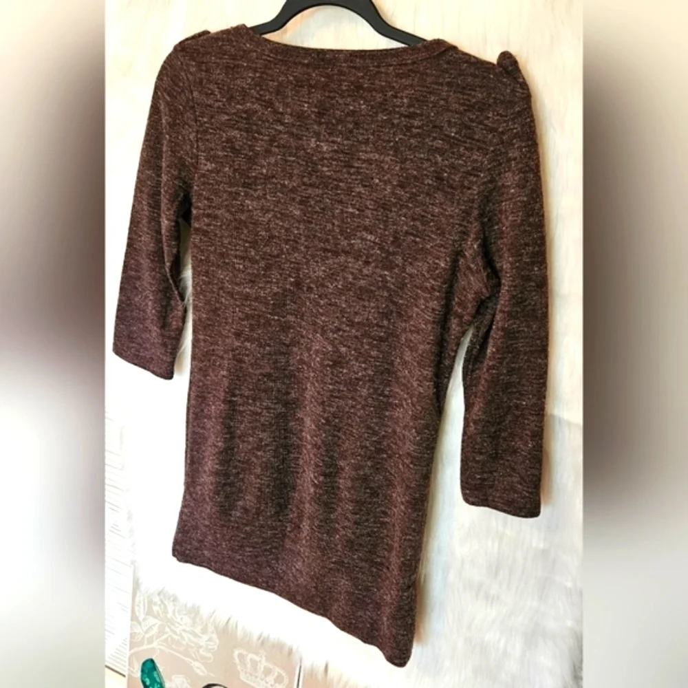 Vintage Warm Mocha Knit Mimi Sweater Dress/Tunic - Picture 5 of 7